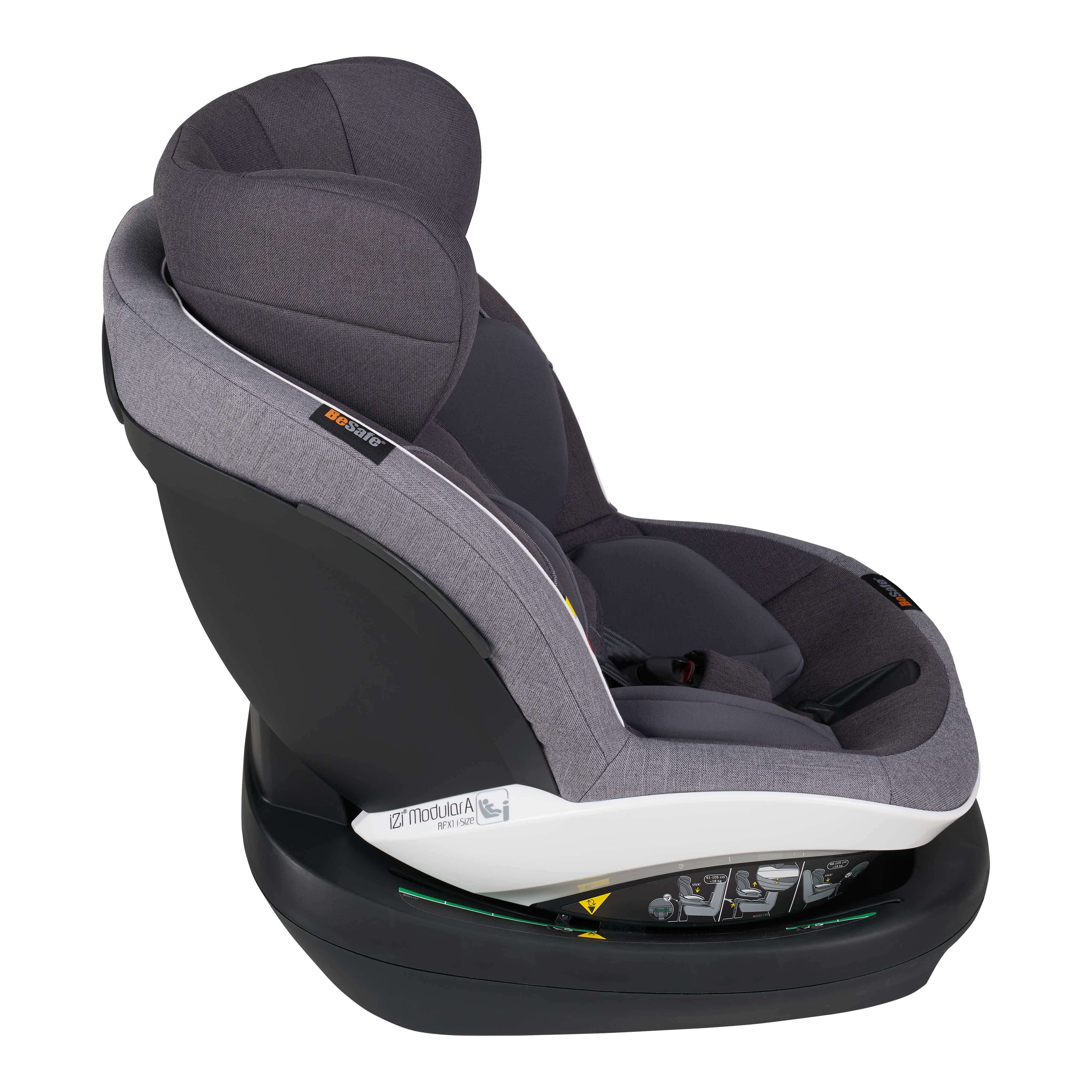 The rear and forward facing toddler seat that features the Active Retract Harness which helps parents with buckling up. BeSafe