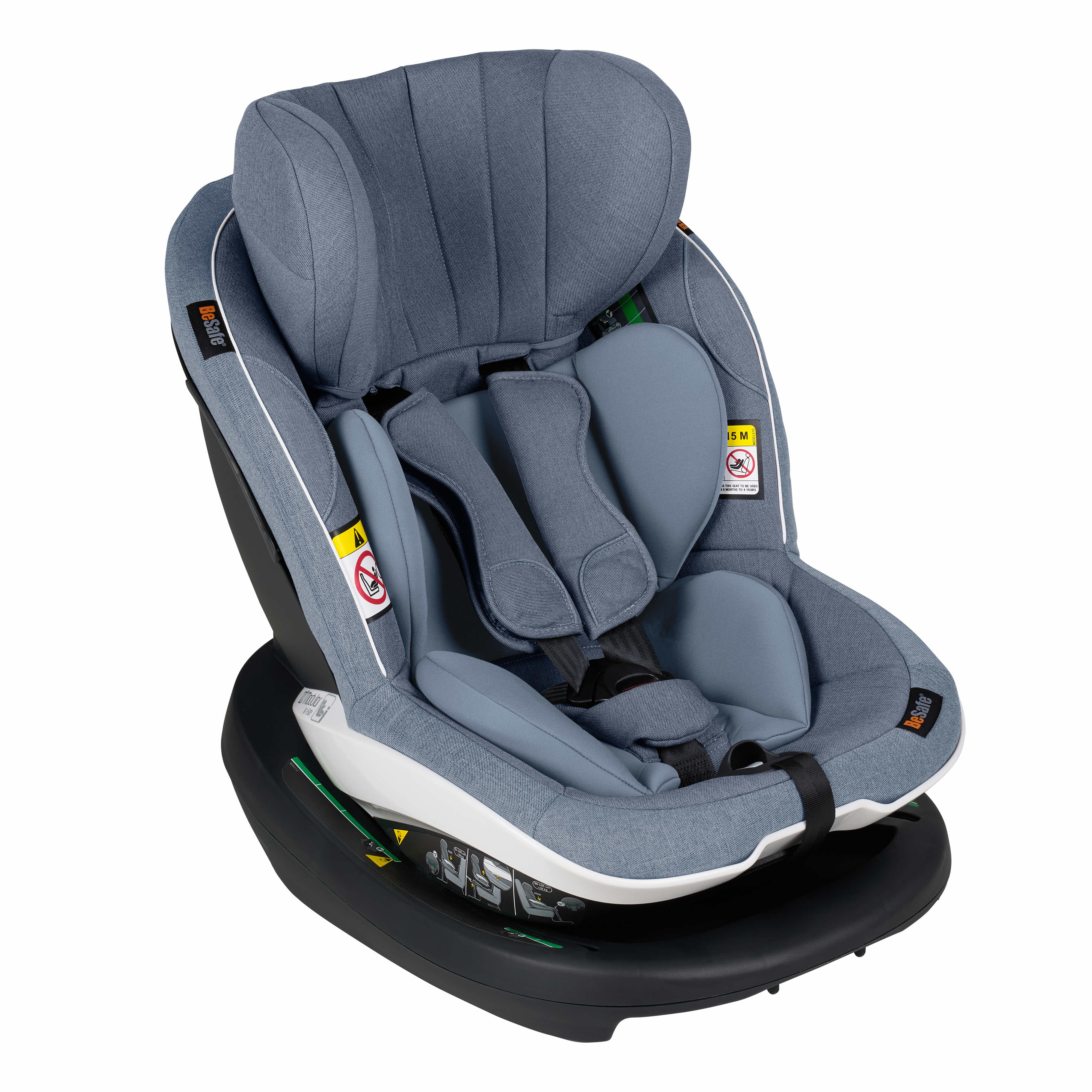 The rear and forward facing toddler seat that installs with one click onto the ISOfix base. BeSafe